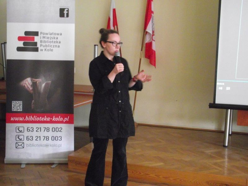 Spotkanie z Bronką Nowicką w PiMBP w Kole