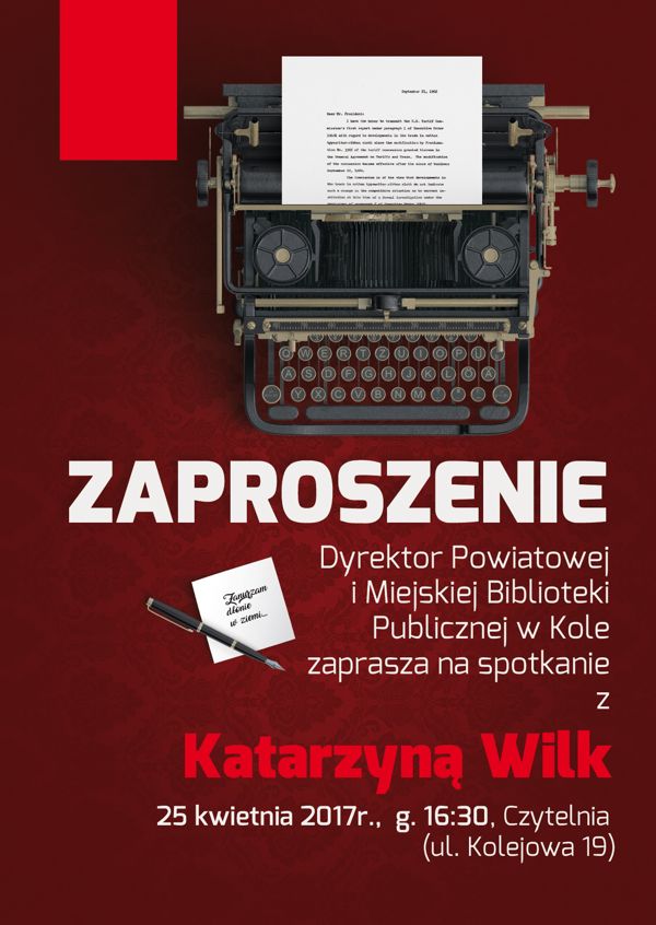 Spotkanie z Katarzyną Wilk w PiMBP w Kole