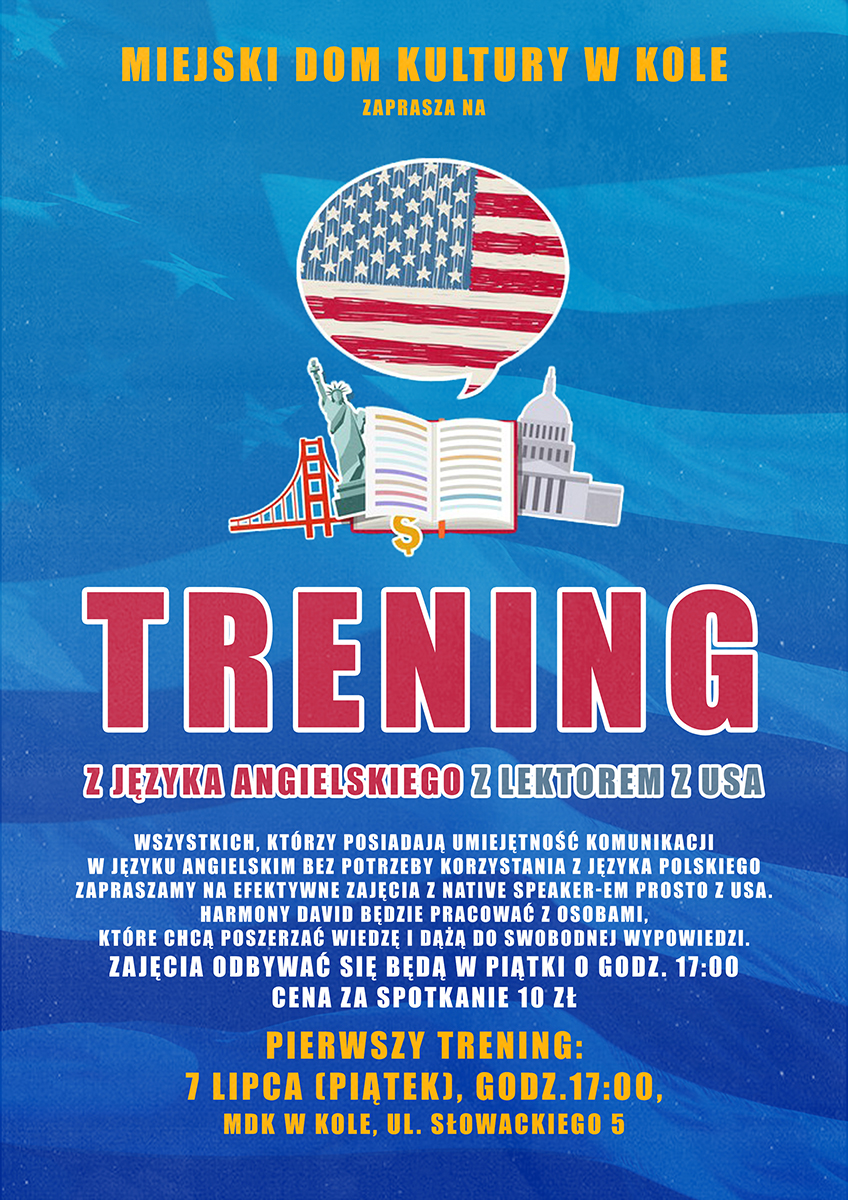 Trening z języka angielskiego z lektorem z USA