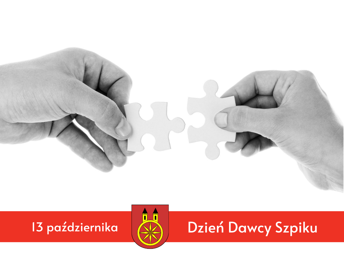 Plansza 13 PAŹDZIERNIKA Dzień Dawcy Szpiku, tekst pod planszą.