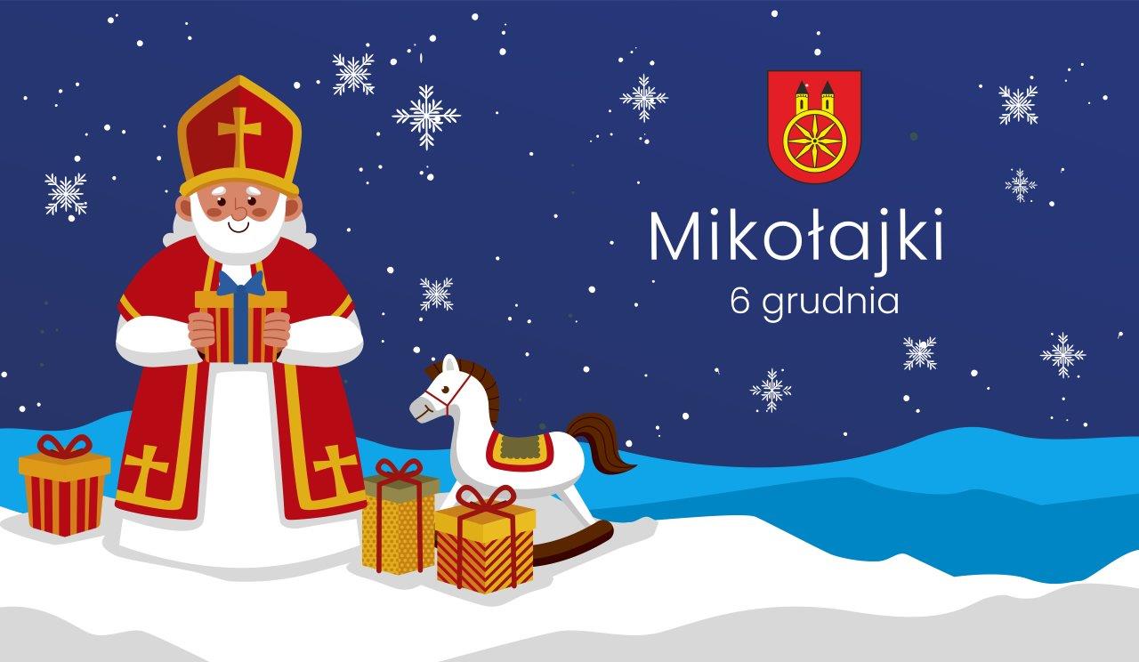 Plansza 6 GRUDNIA Mikołajki, tekst pod planszą.