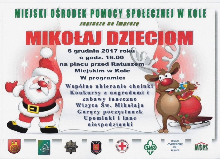 Zapraszamy na festyn "Mikołaj dzieciom"
