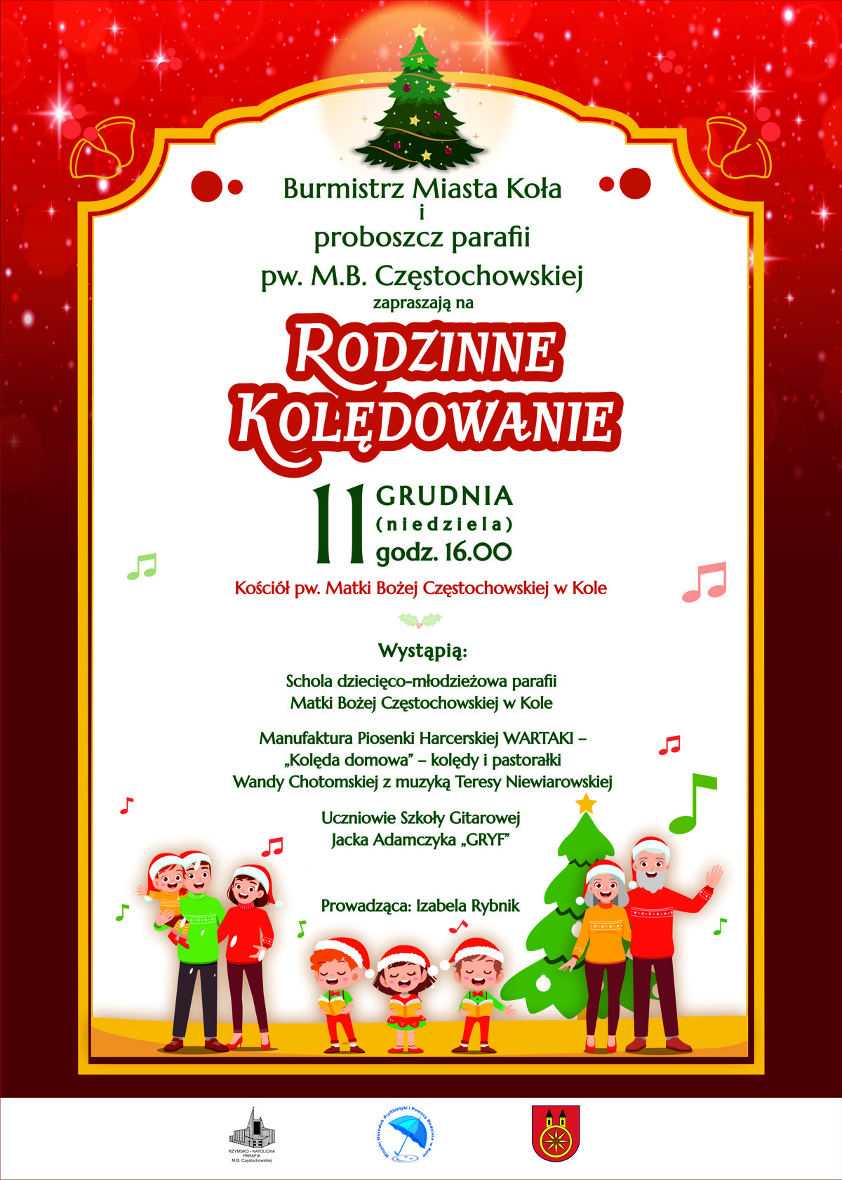 Plakat, Rodzinne Kolędowanie 2022, tekst pod plakatem