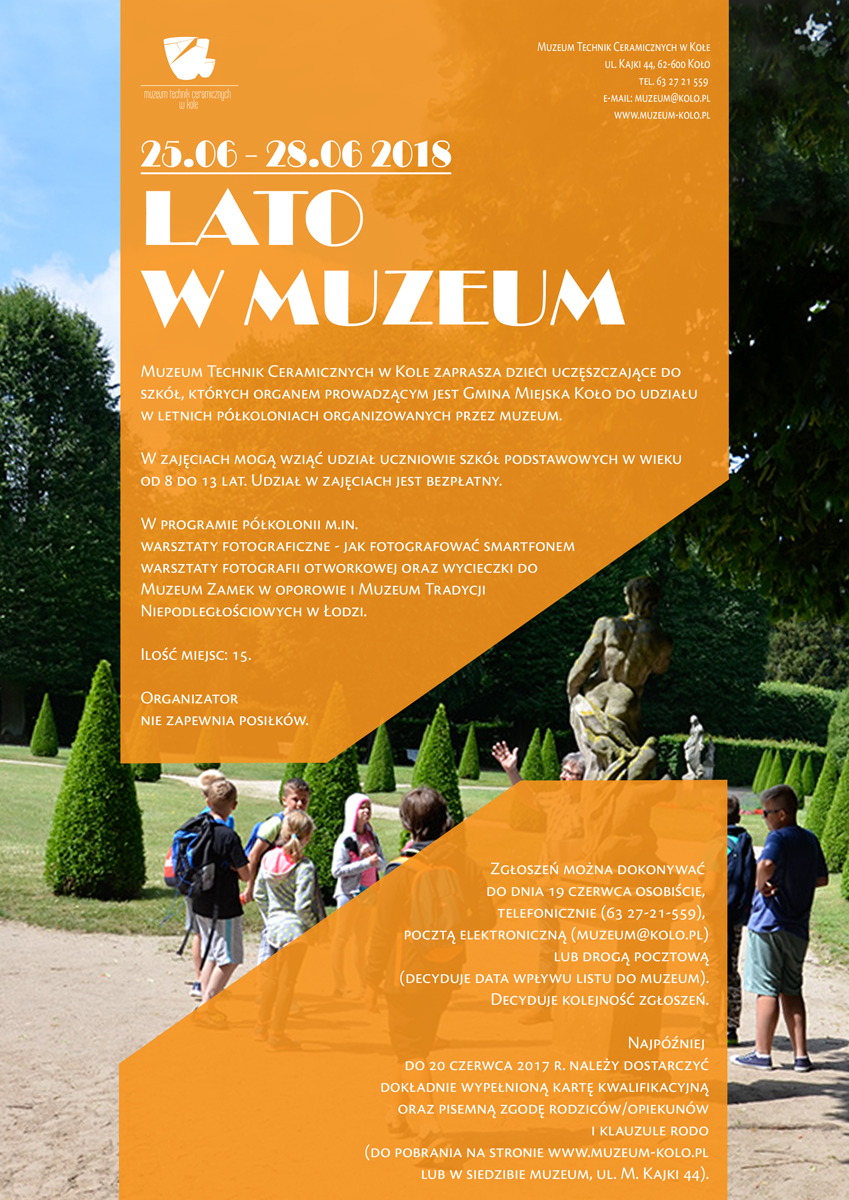 Lato w Muzeum - półkolonie letnie