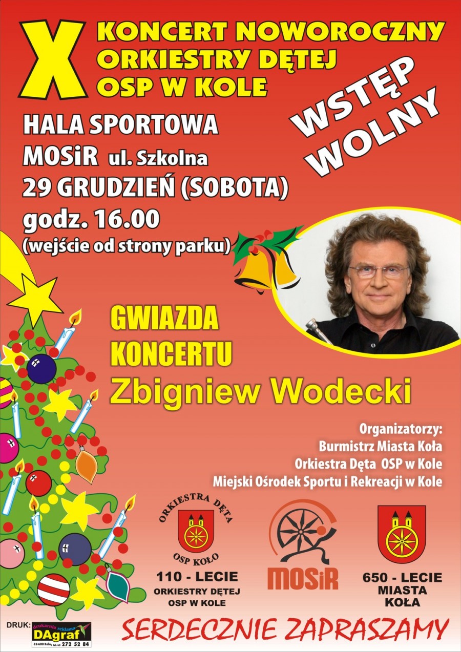 Zapraszamy na X Koncert Noworoczny Orkiestry Dętej OSP w Kole