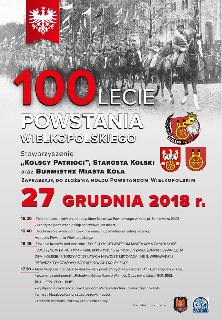Zawyją syreny w 100. rocznicę Powstania Wielkopolskiego