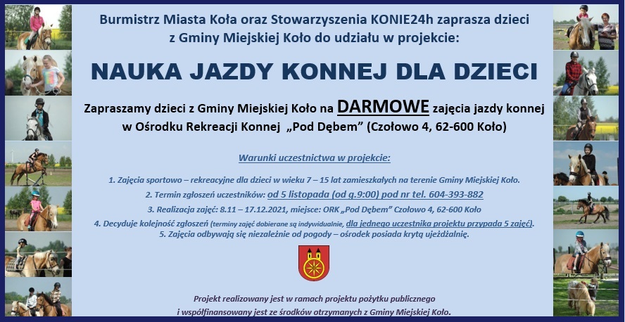 Plakat informujący o projekcie 