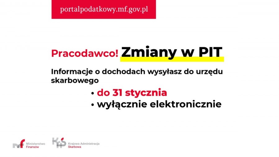 Płatniku pamiętaj o złożeniu PIT-11, PIT-8C, PIT-R do 31 stycznia 2019