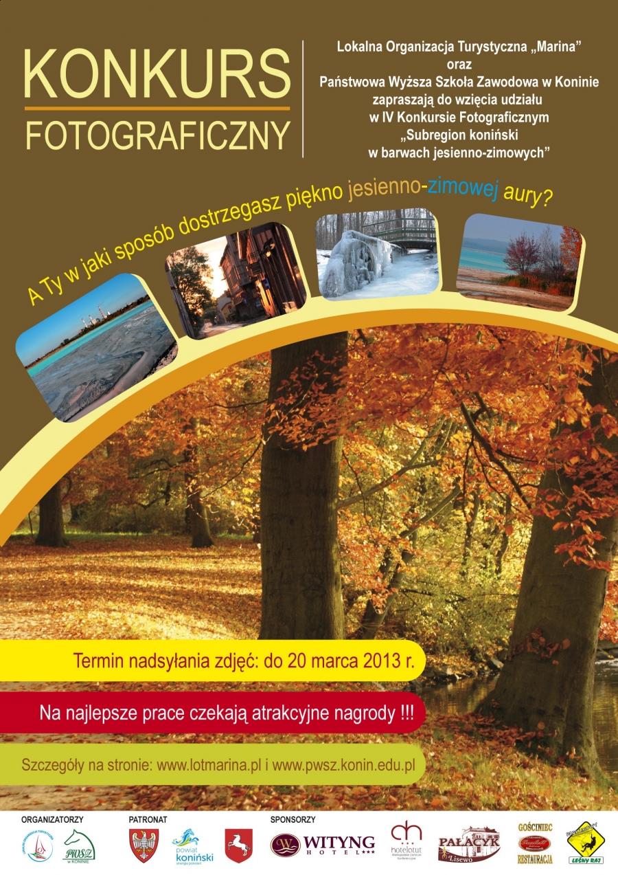 Konkurs Fotograficzny „Subregion koniński w barwach jesienno-zimowych"