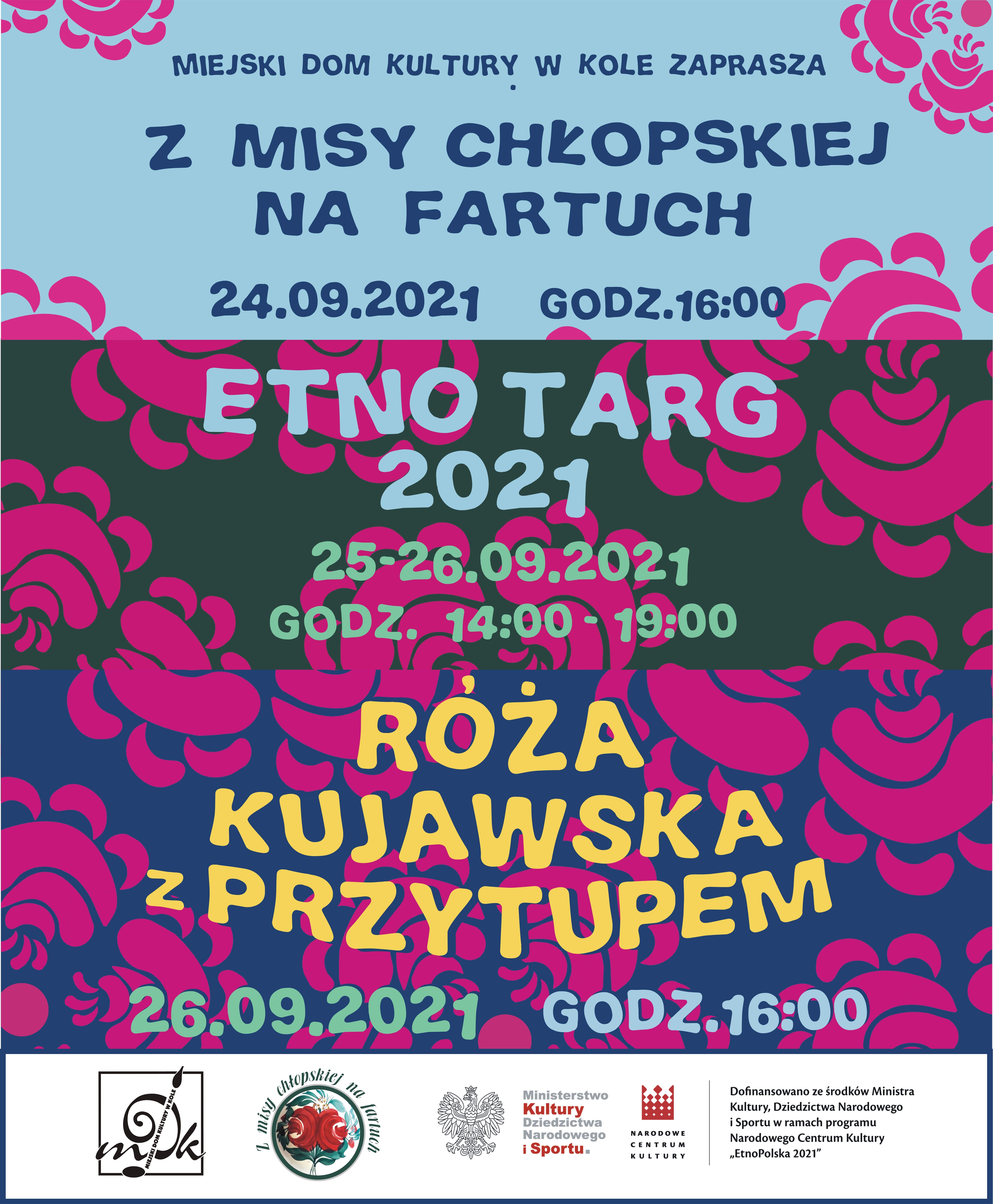 Plakat „Z misy chłopskiej na fartuch”, tekst pod plakatem.