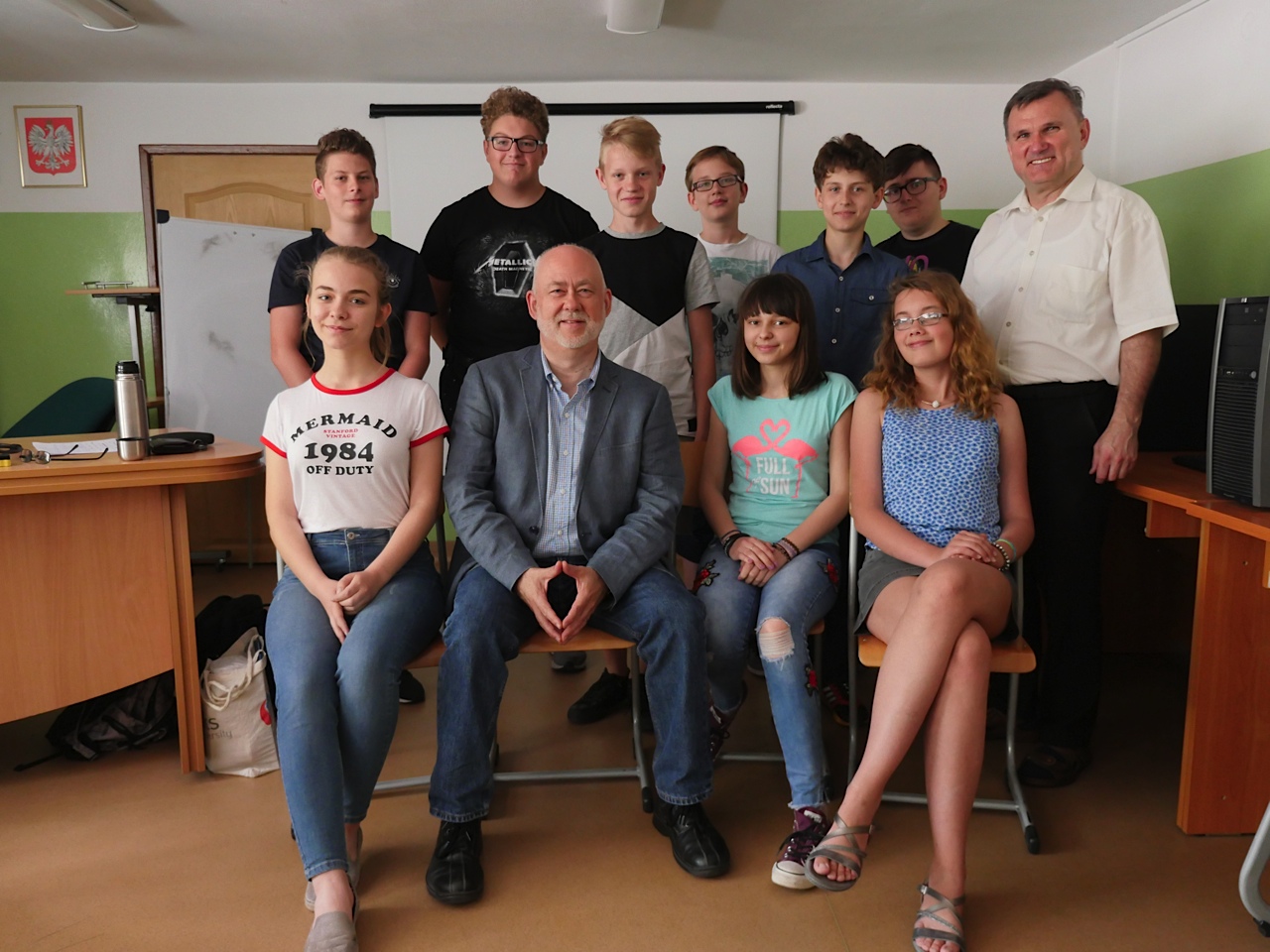 Na zdjęciu członkowie Klubu Młodych Odkrywców „Kolska Wyspa” z opiekunem Michałem Kazimierczakiem.