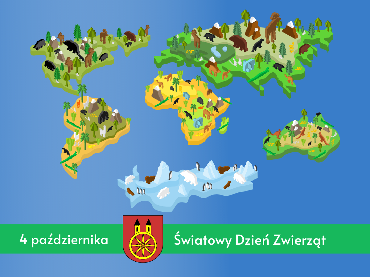 Plansza 4 PAŹDZIERNIKA Światowy Dzień Zwierząt