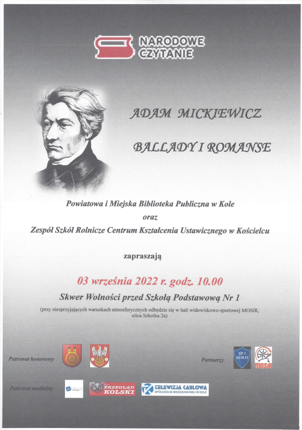 Plakat Narodowe Czytanie 2022 
