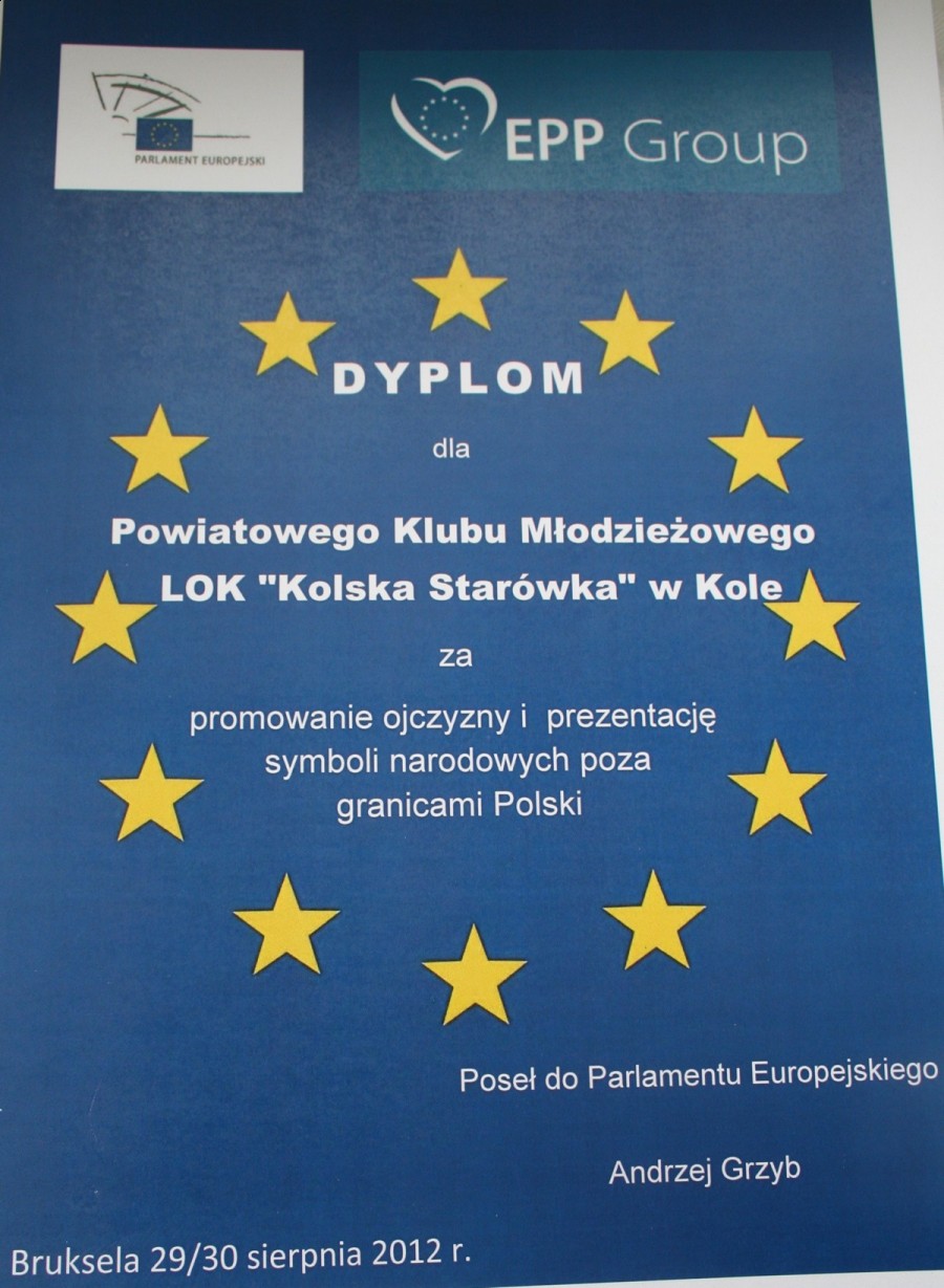 Dyplom z Brukseli