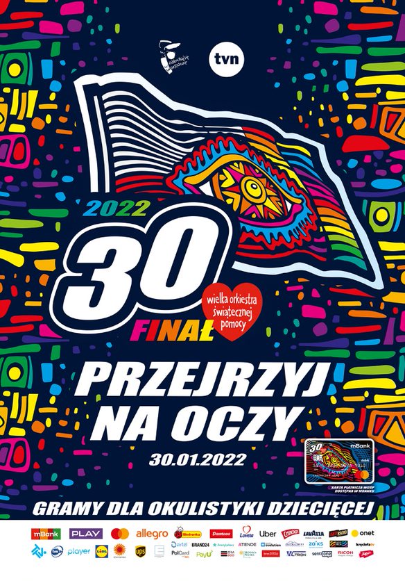 Grafika przedstawia logo WOŚP i napis 30. Finał.