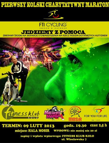 Pierwszy kolski charytatywny maraton FTI CYCLING