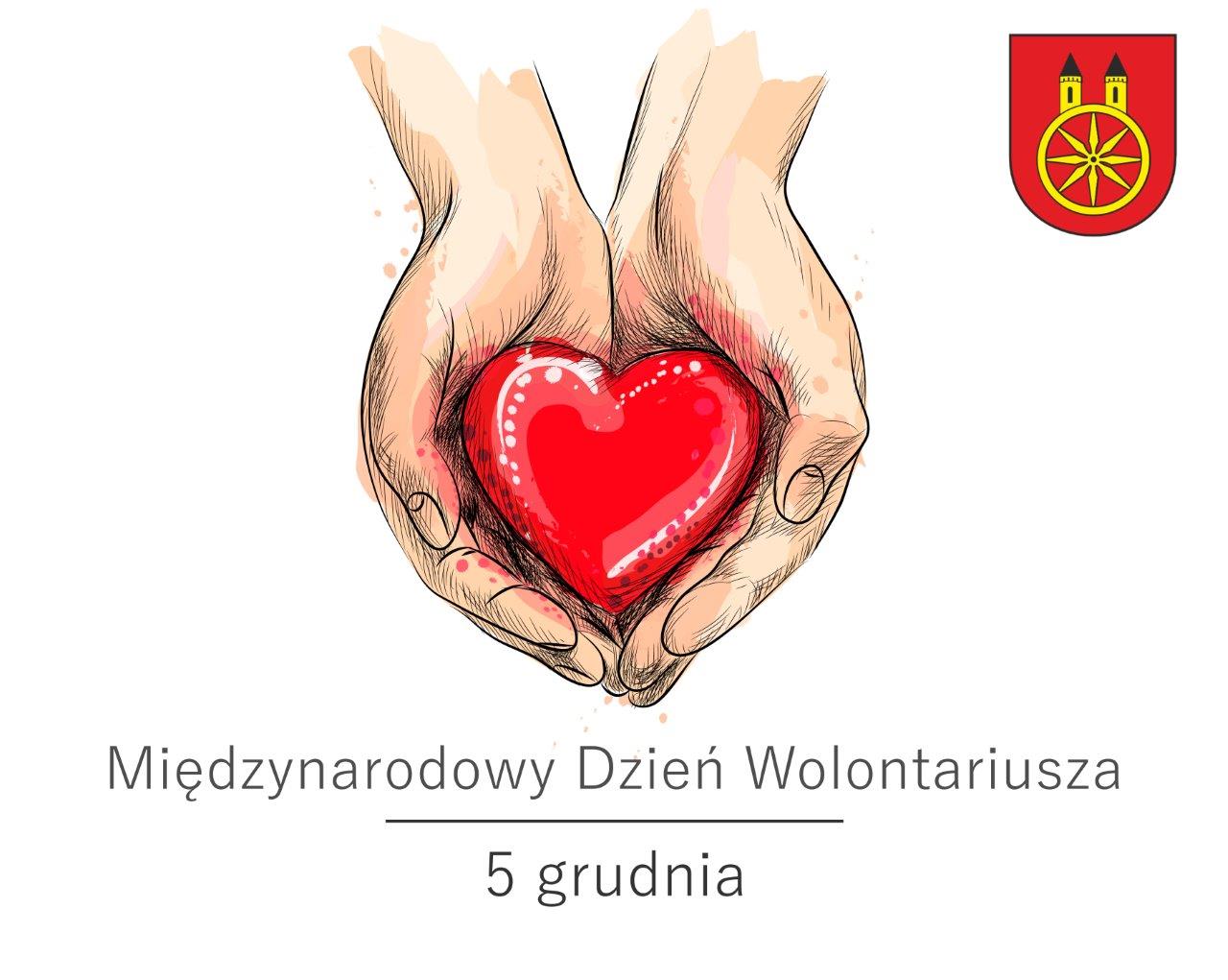 Plansza 2 GRUDNIA Międzynarodowy Dzień Wolontariusza, tekst pod planszą