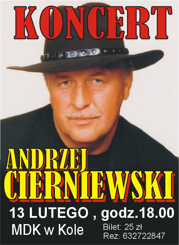 ANDRZEJ CIERNIEWSKI - KONCERT