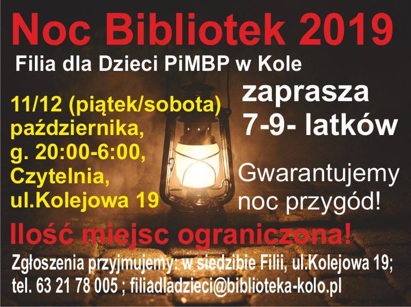 Noc Bibliotek 2019