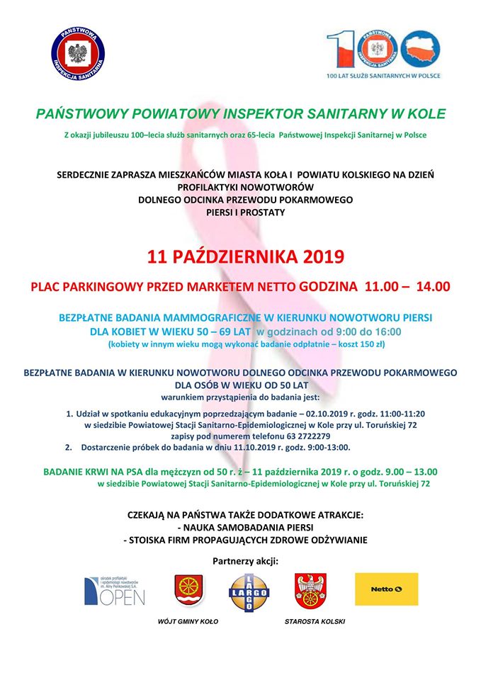 Bezpłatne badania mammograficzne w kierunku nowotworu piersi