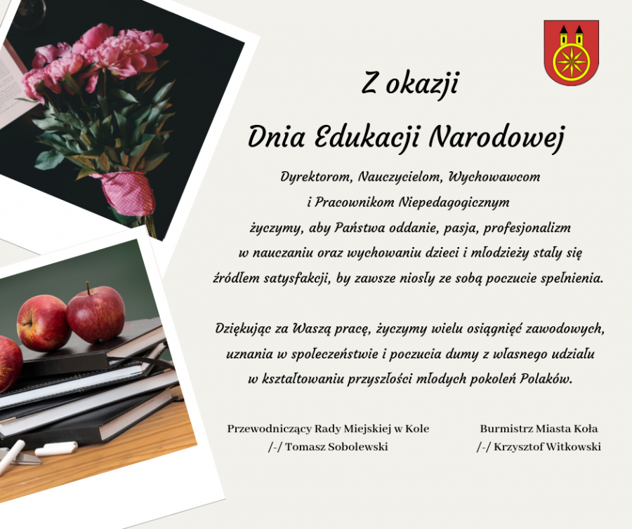 Z okazji Dnia Edukacji Narodowej 