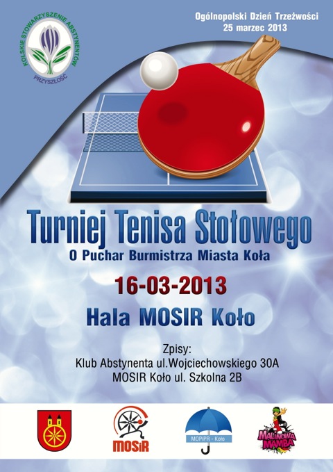 Turniej Tenisa Stołowego w hali MOSiR w Kole