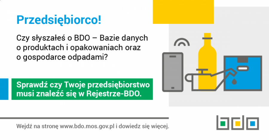 Informacja dla przedsiębiorców gospodarujących odpadami