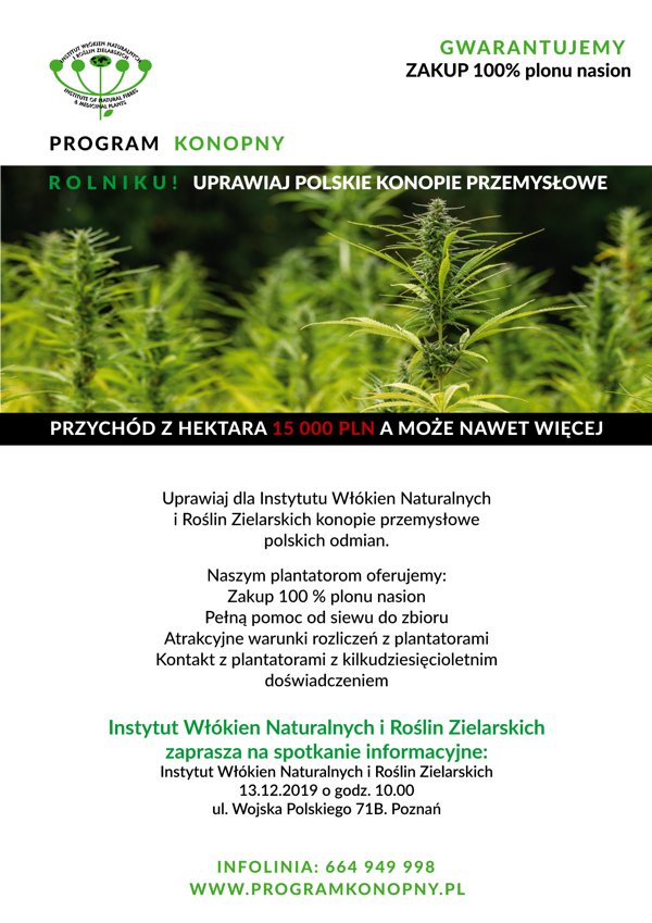 Program Konopny - zaproszenie