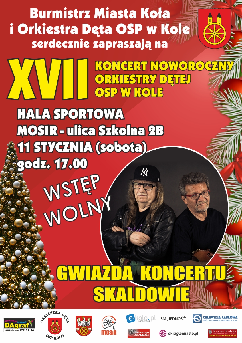 Zapraszamy na XVII Koncert Noworoczny Orkiestry Dętej OSP w Kole