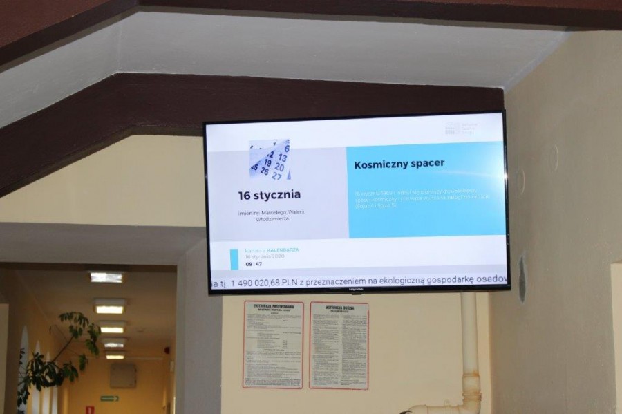 Ekrany informacyjne pojawiły się w Urzędzie Miejskim w Kole 