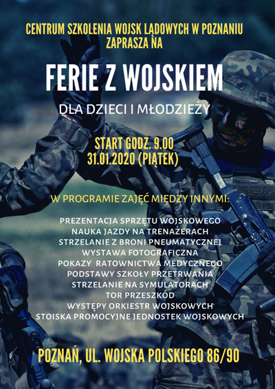 "Inna" propozycja... Ferie z wojskiem