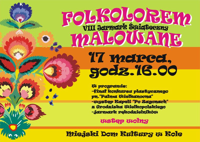 VIII Jarmark Świąteczny – "Folklorem Malowane"