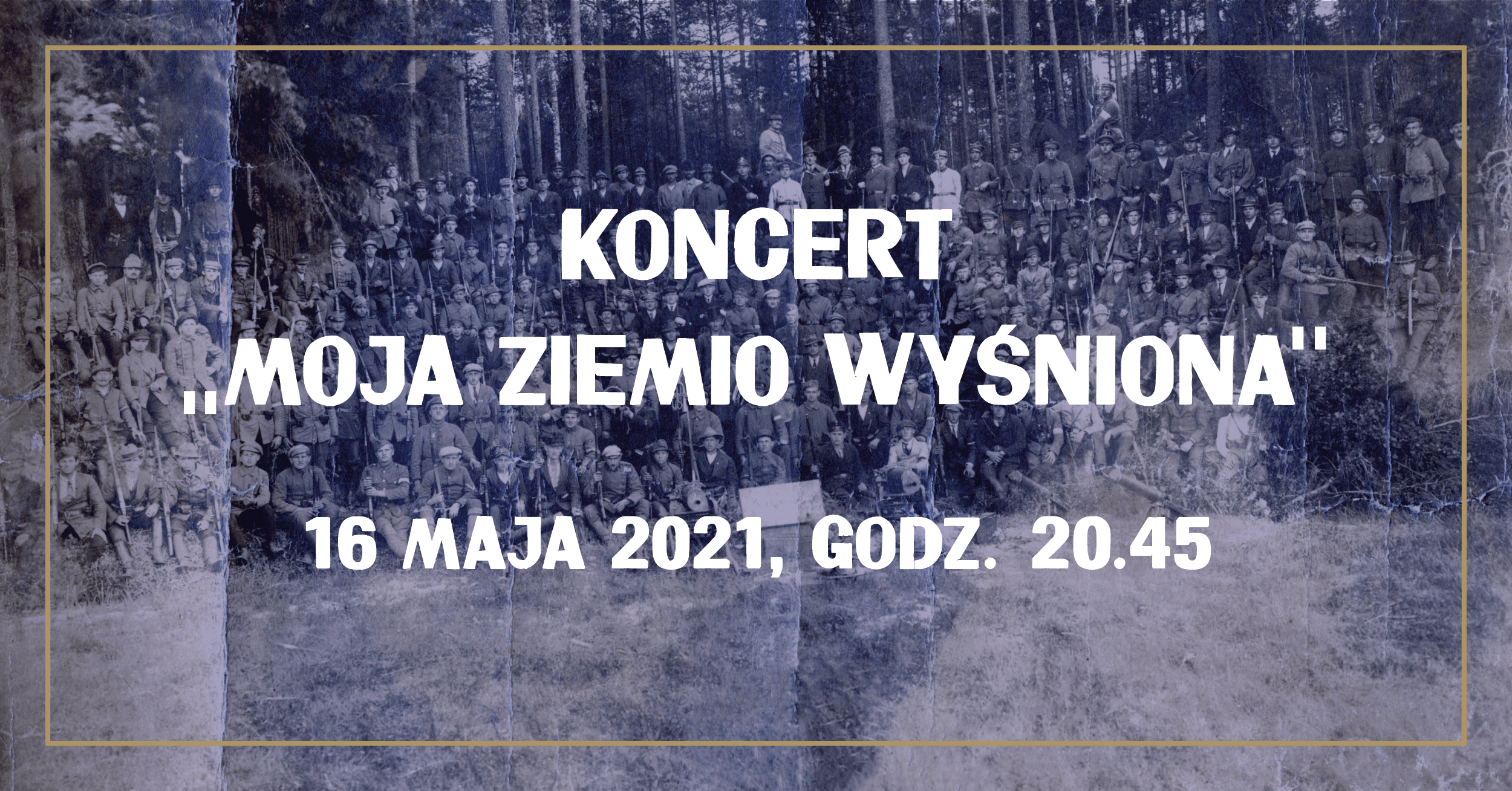 Infografika o koncercie „Moja ziemio wyśniona”, tekst z infografiki pod planszą.