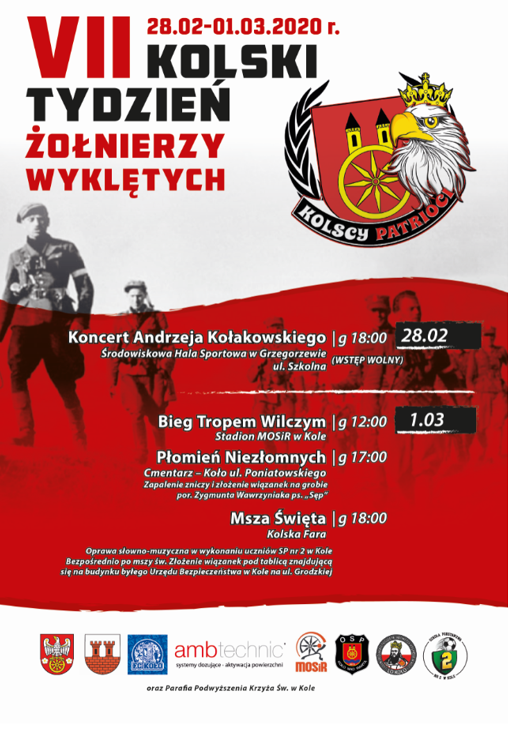 Program VII Kolskiego Tygodnia Żołnierzy Wyklętych