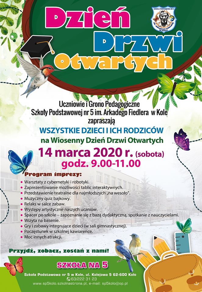 Dzień drzwi otwartych w SP nr 5 w Kole