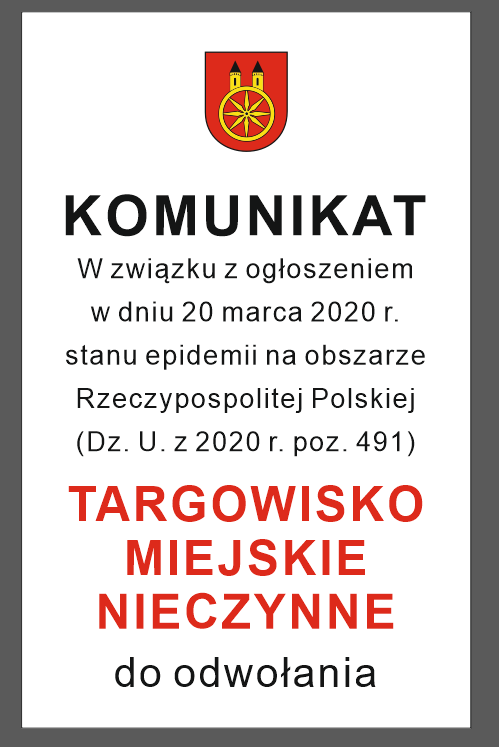 TARGOWISKO MIEJSKIE NIECZYNNE do odwołania