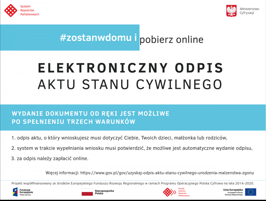 Uzyskaj odpis aktu stanu cywilnego on-line
