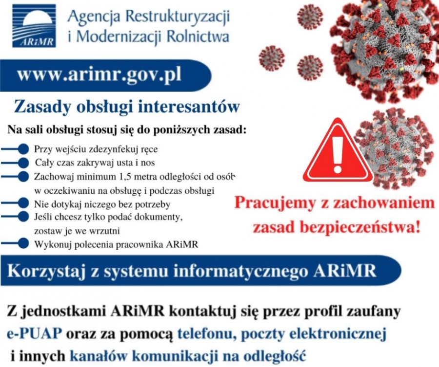 Od 25 maja obsługa beneficjentów w placówkach ARiMR w pełnym zakresie