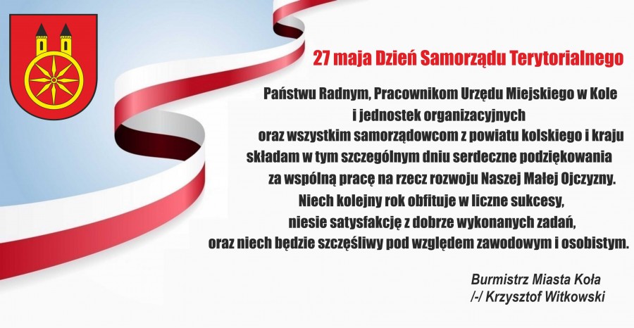 27 maja Dzień Samorządu Terytorialnego