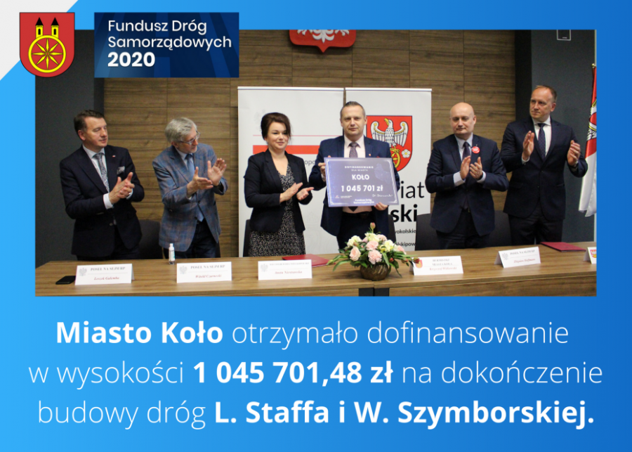 1 045 701,48 zł dofinansowania z Funduszu Dróg Samorządowych!