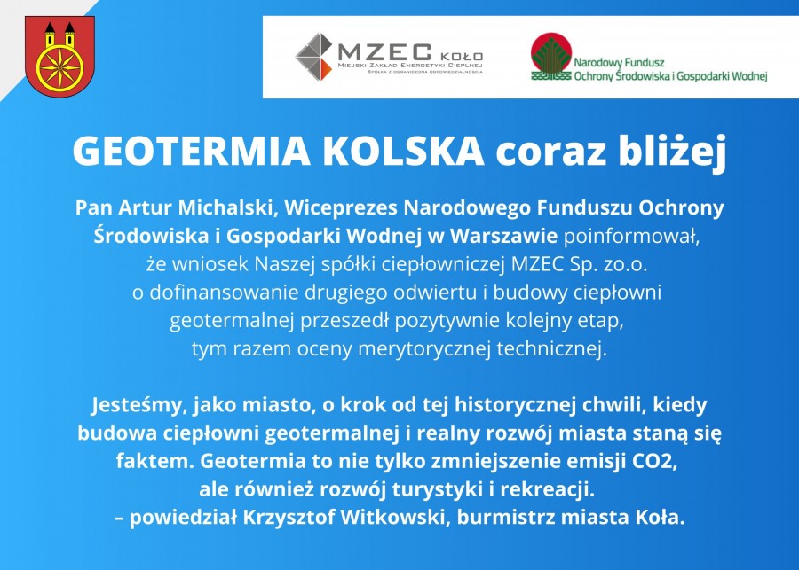 GEOTERMIA KOLSKA coraz bliżej!