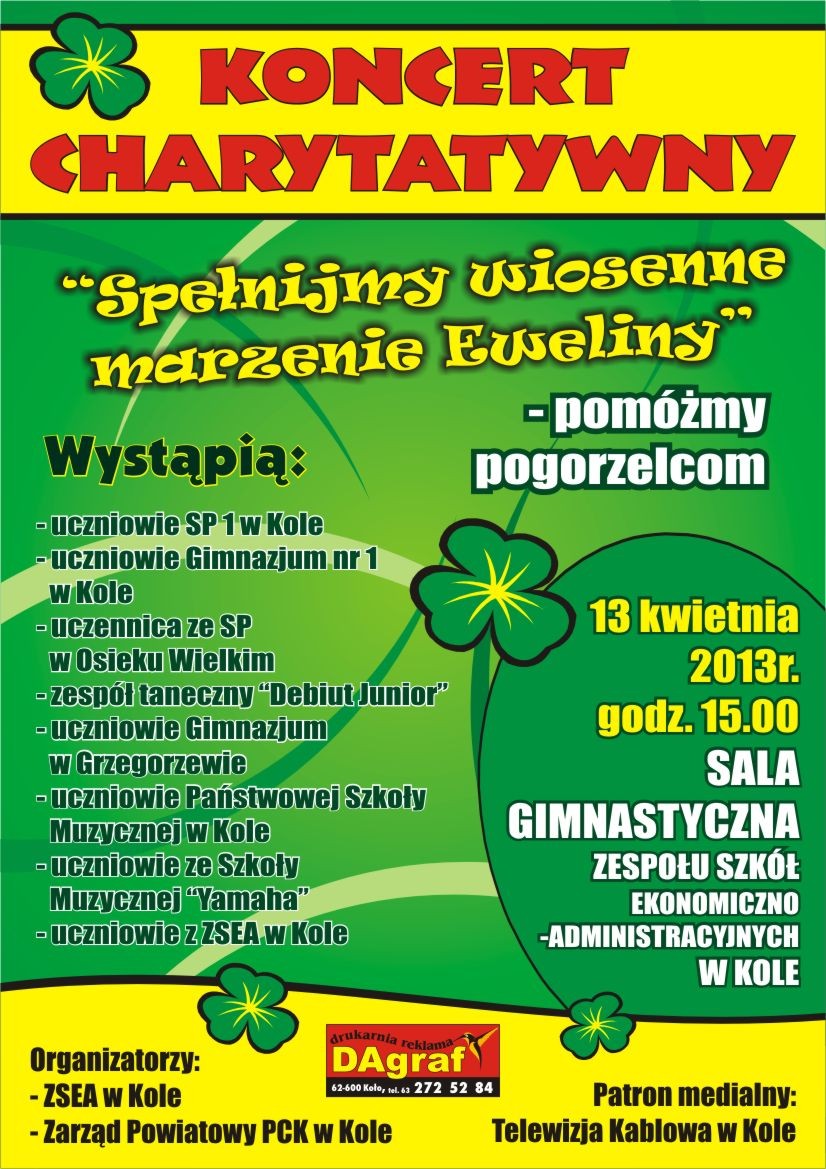 Koncert charytatywny w kolskim ekonomiku