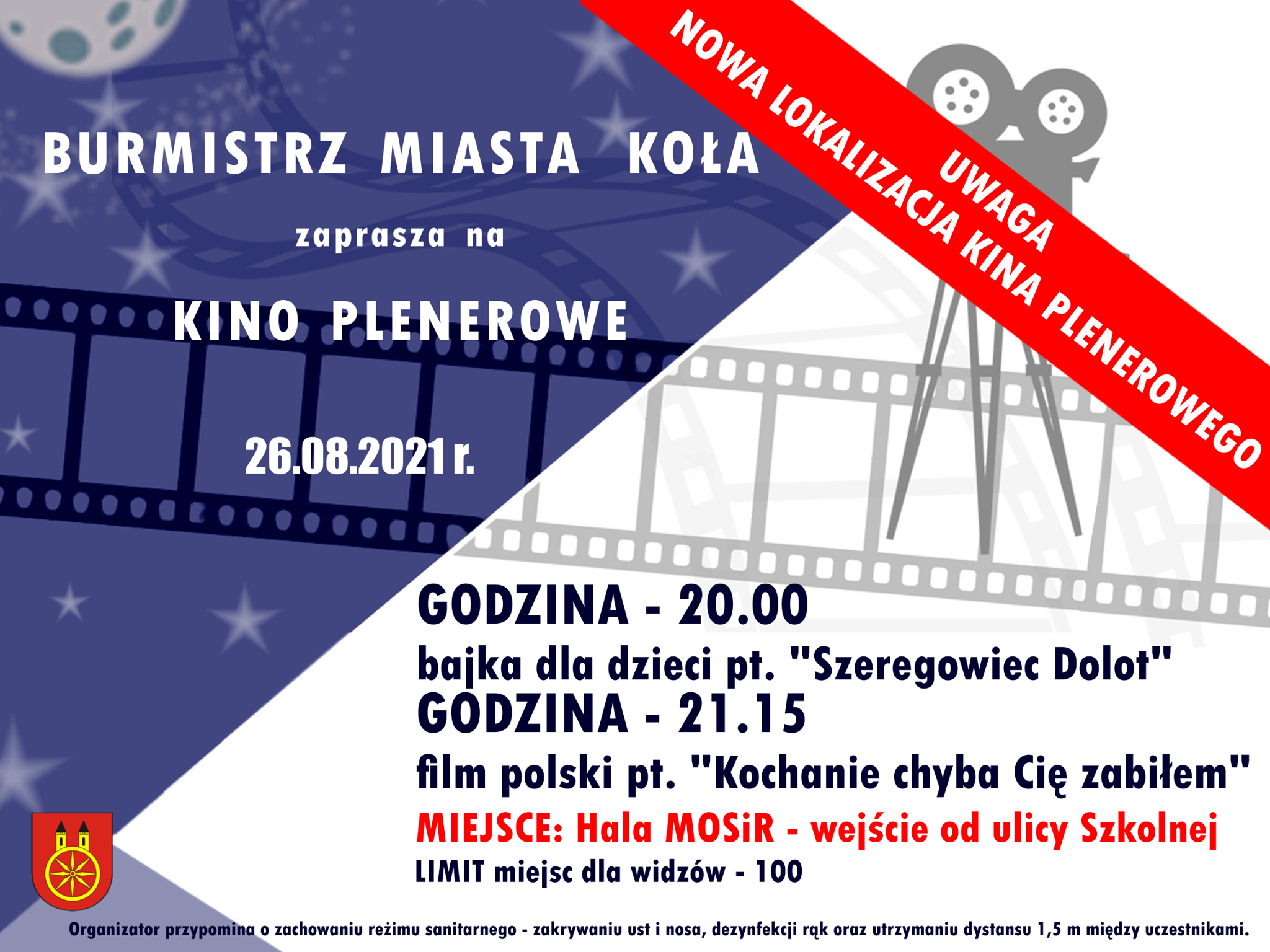 Plakat Kino Plenerowe.