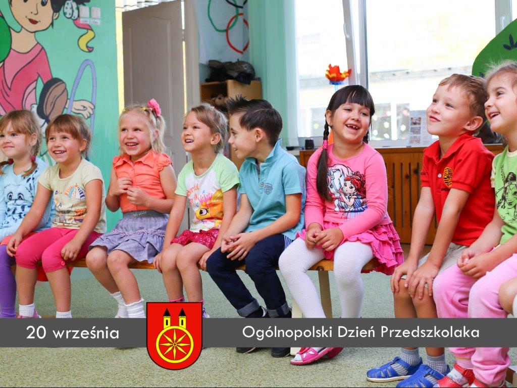 Plansza 20 WRZEŚNIA Ogólnopolski Dzień Przedszkolaka, tekst pod planszą.