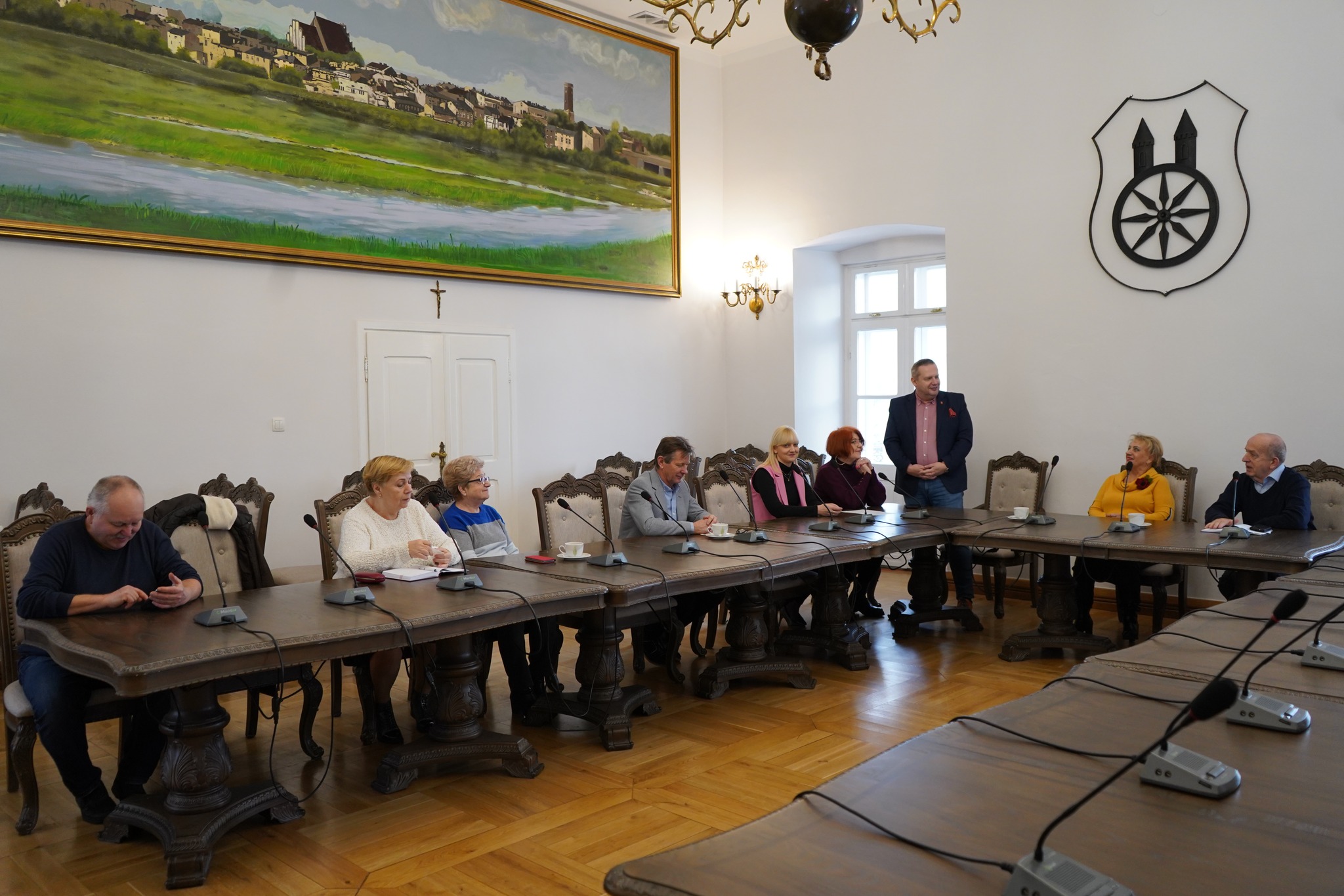 Spotkanie Noworoczne Miejskiej Rady Seniorów w sali sesyjnej Ratusza w Kole