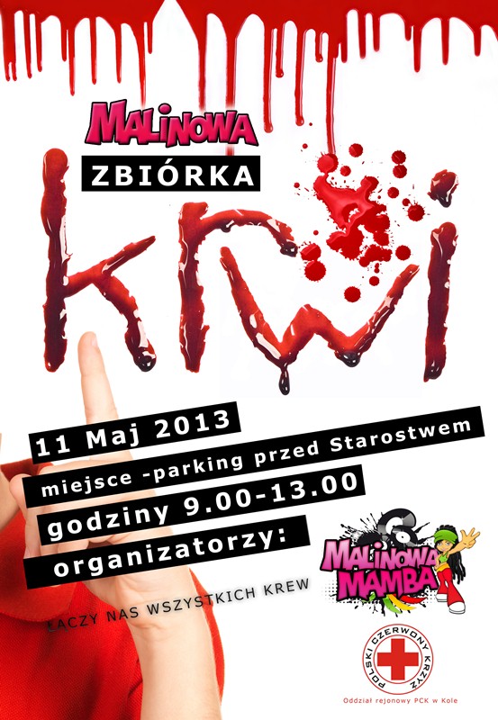 Malinowa zbiórka krwi