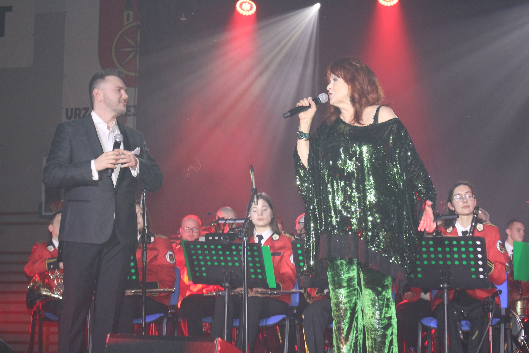 Danuta Błażejczyk i Mariusz Urbaniak, Koncert Noworoczny Orkiestry Dętej OSP Koło.