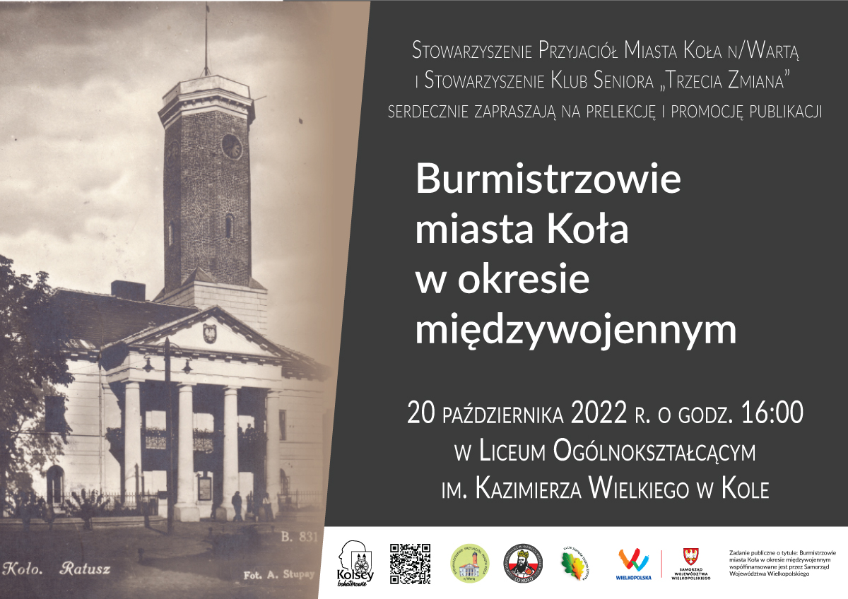 Plakat informujący o prelekcji i publikacji 