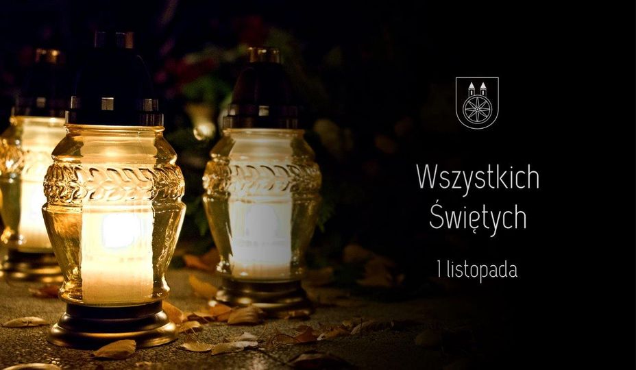 Plansza 1 LISTOPADA uroczystość Wszystkich Świętych, tekst pod planszą
