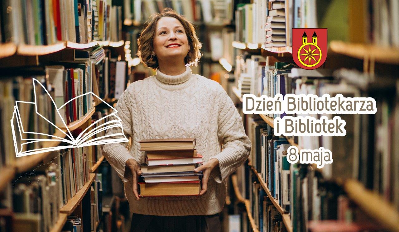 Plansza 8 MAJA Dzień Bibliotekarza i Bibliotek, tekst pod planszą.